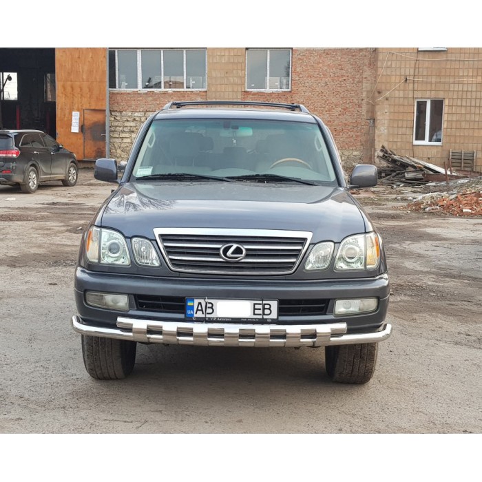 Передній захист ST015 (нерж.) для Lexus LX470