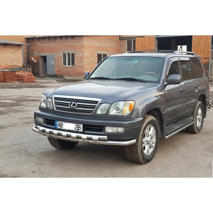 Передній захист ST015 (нерж.) для Lexus LX470