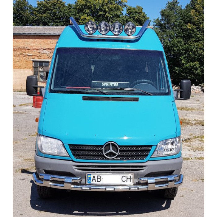 Передній захист ST015-2 (нерж.) для Mercedes Sprinter W901/902/903/904/905 1995-2006 рр