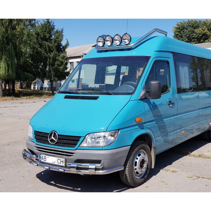 Передній захист ST015-2 (нерж.) для Mercedes Sprinter W901/902/903/904/905 1995-2006 рр