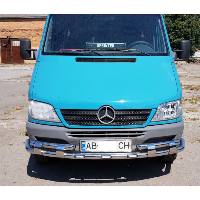 Передній захист ST015-2 (нерж.) для Mercedes Sprinter W901/902/903/904/905 1995-2006 рр