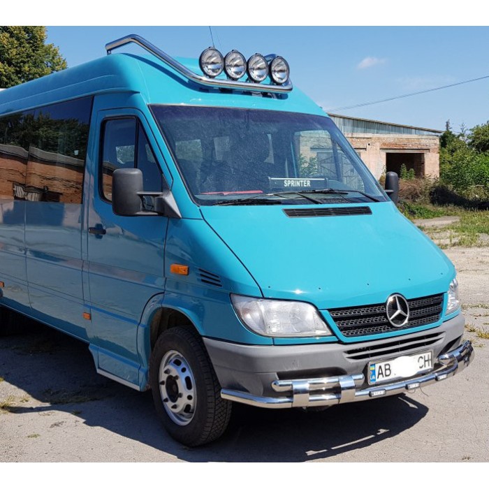 Передній захист ST015-2 (нерж.) для Mercedes Sprinter W901/902/903/904/905 1995-2006 рр