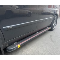 Боковые пороги Maya Red (2 шт., алюминий) для Mercedes Vito W638 1996-2003 гг