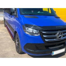 Бокові пороги Maya Red (2 шт., алюміній) Long/ExtraLong для Mercedes Sprinter W907/W910 2018- рр