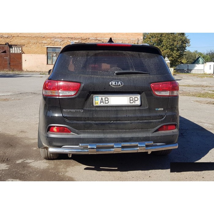 Задняя дуга AK015 (нерж.) для Kia Sorento XM 2009-2014 гг