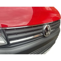 Накладка на верх решетки2015-2019 (1 шт, нерж) для Volkswagen T6