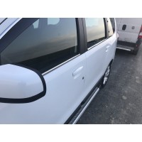 Окантовка вікон (4 шт., нерж.) Carmos - Турецька сталь для Renault Lodgy 2013-2022 рр