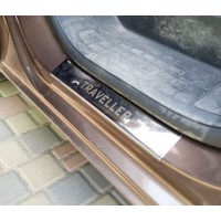 Накладки на дверні пороги Carmos (4 шт) для Peugeot Traveller 2017- рр