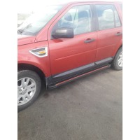 Боковые пороги Maya Red (2 шт., алюминий) для Land Rover Freelander II