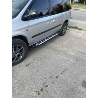 Боковые пороги Sunrise (2 шт., алюминий) для Chrysler Voyager 2001-2007 гг