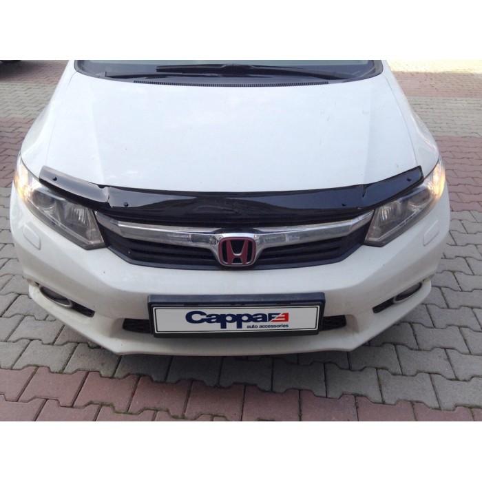 Дефлектор капота (EuroCap) для Honda Civic Sedan IX 2011-2016 гг