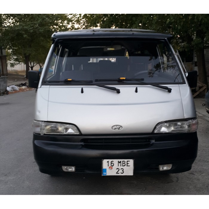 Козирьок на лобове скло (чорний глянець, 5мм) для Hyundai H100