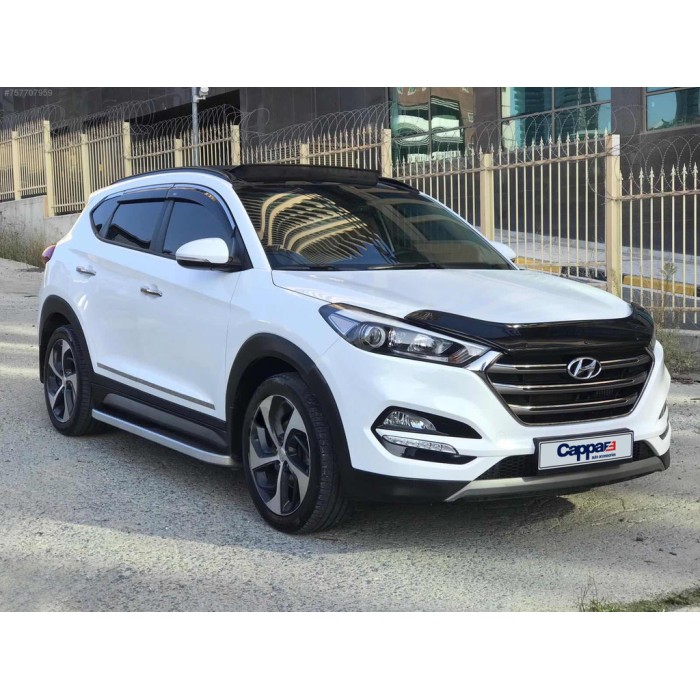 Дефлектор капота (EuroCap) для Hyundai Tucson TL 2016-2021 гг