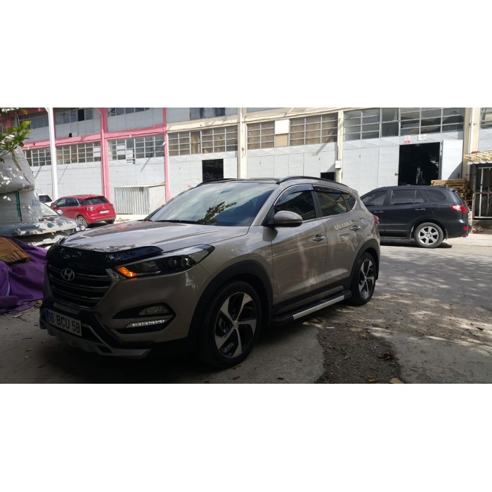 Дефлектор капота (EuroCap) для Hyundai Tucson TL 2016-2021 гг