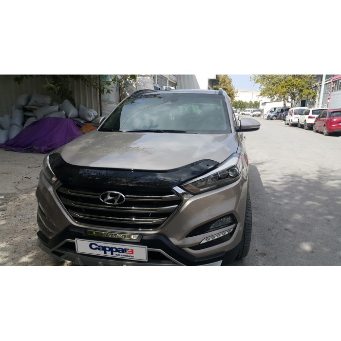 Дефлектор капота (EuroCap) для Hyundai Tucson TL 2016-2021 гг