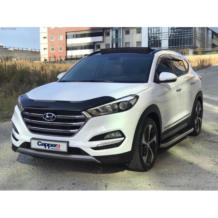 Дефлектор капота (EuroCap) для Hyundai Tucson TL 2016-2021 гг