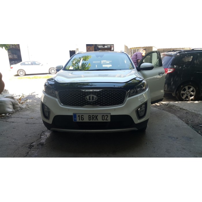 Дефлектор капота (EuroCap) для Kia Sorento UM 2015-2020 гг