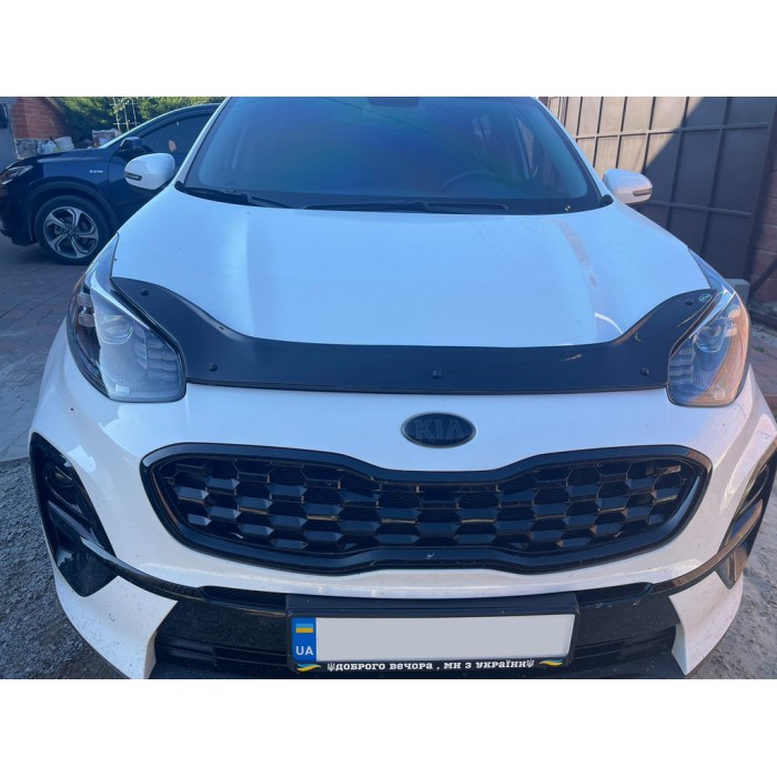 Дефлектор капота (EuroCap) для Kia Sportage 2015-2021 гг