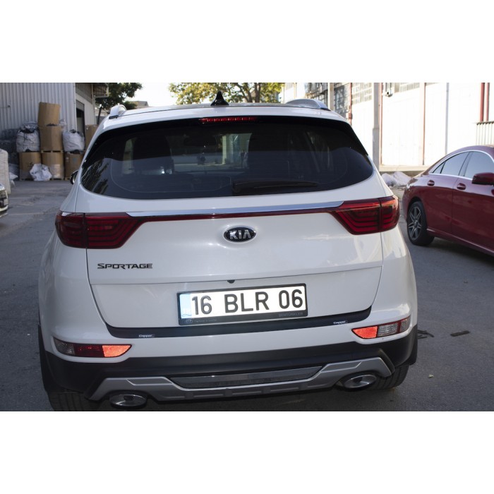 Накладка на задній бампер EuroCap 2015-2018 (ABS) для Kia Sportage рр