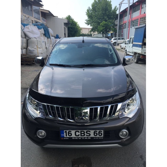 Дефлектор капота (2015-2019, EuroCap) для Mitsubishi L200