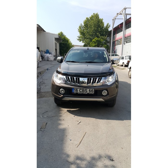 Дефлектор капота (2015-2019, EuroCap) для Mitsubishi L200