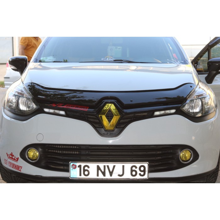 Дефлектор капота (EuroCap) для Renault Clio IV 2012-2019 гг