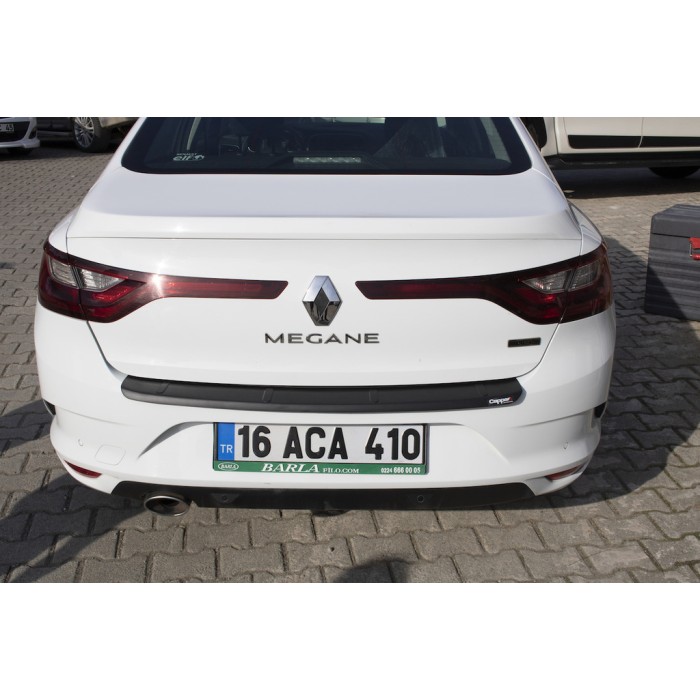 Накладка на задний бампер EuroCap (Sedan, ABS) для Renault Megane IV 2016-2025 гг