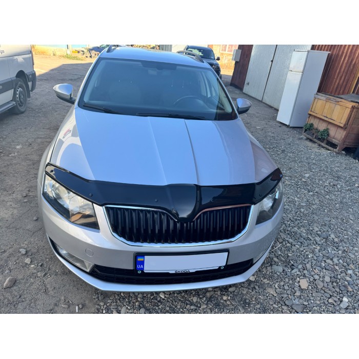 Дефлектор капота 2013-2017 (EuroCap) для Skoda Octavia III A7 рр