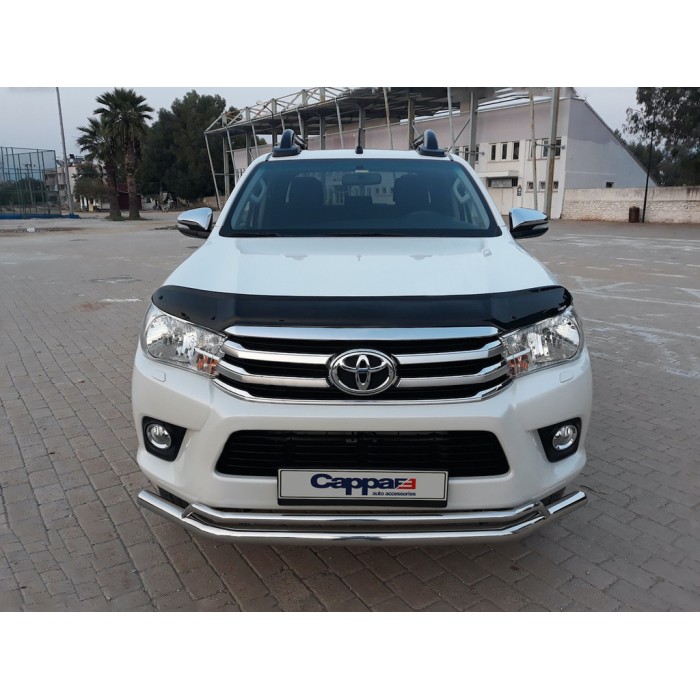 Дефлектор капота 2015-2020 (EuroCap) для Toyota Hilux 2015- рр