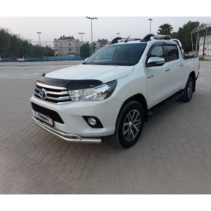 Дефлектор капота 2015-2020 (EuroCap) для Toyota Hilux 2015- рр