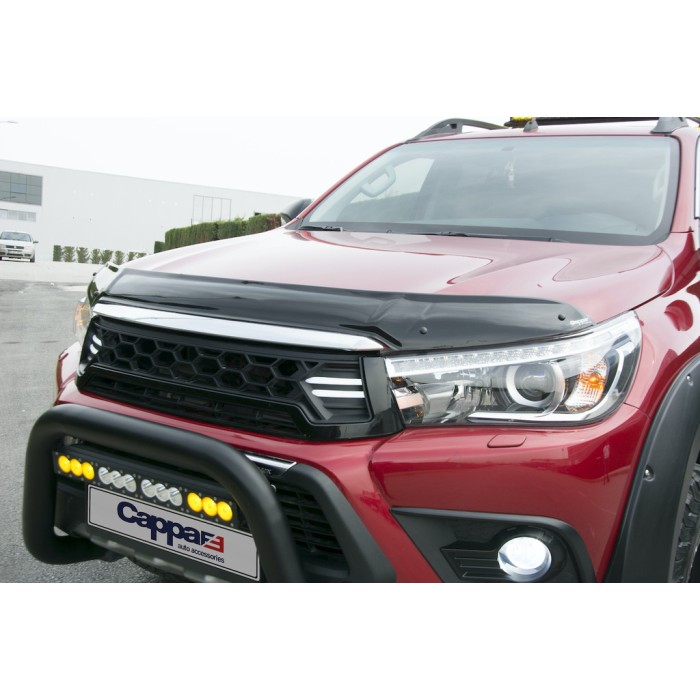 Дефлектор капота 2015-2020 (EuroCap) для Toyota Hilux 2015- рр