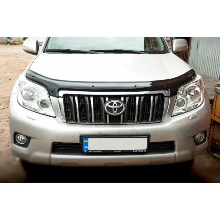 Дефлектор капота 2009-2013 (EuroCap) для Toyota Land Cruiser Prado 150