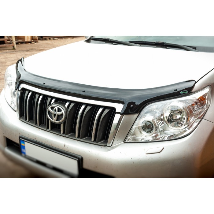 Дефлектор капота 2009-2013 (EuroCap) для Toyota Land Cruiser Prado 150