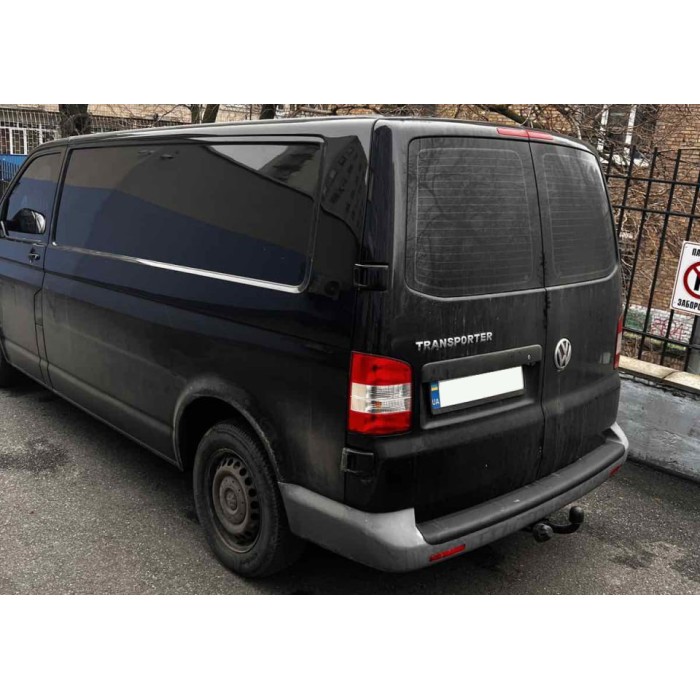 Накладка на задний бампер EuroCap (ABS) для Volkswagen T5 Transporter 2003-2010 гг