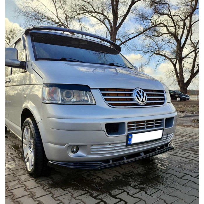 Передня лип накладка (ABS) для Volkswagen T5 Transporter 2003-2010 рр