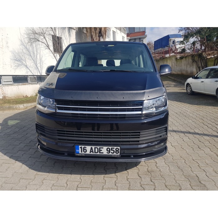 Дефлектор капоту під карбон (EuroCap) для Volkswagen T6