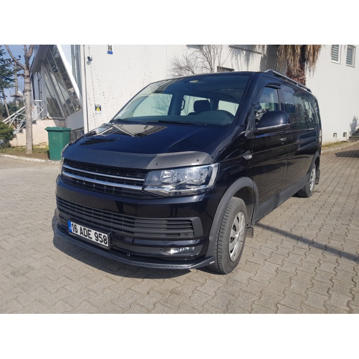 Дефлектор капоту під карбон (EuroCap) для Volkswagen T6