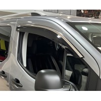 Вітровики з хромом (2 шт, Niken) для Citroen Berlingo/Multispace 2019- рр