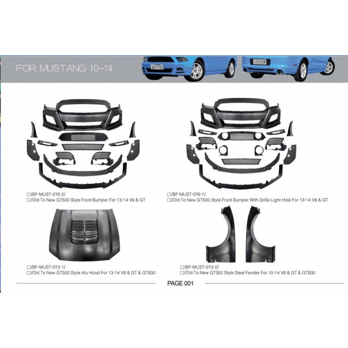 Комплект обвісів для Ford Mustang 2015- рр