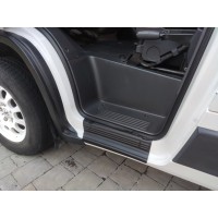 Накладки на дверные пороги EuroCap (2 шт, ABS) для Fiat Ducato 2006-2025 гг