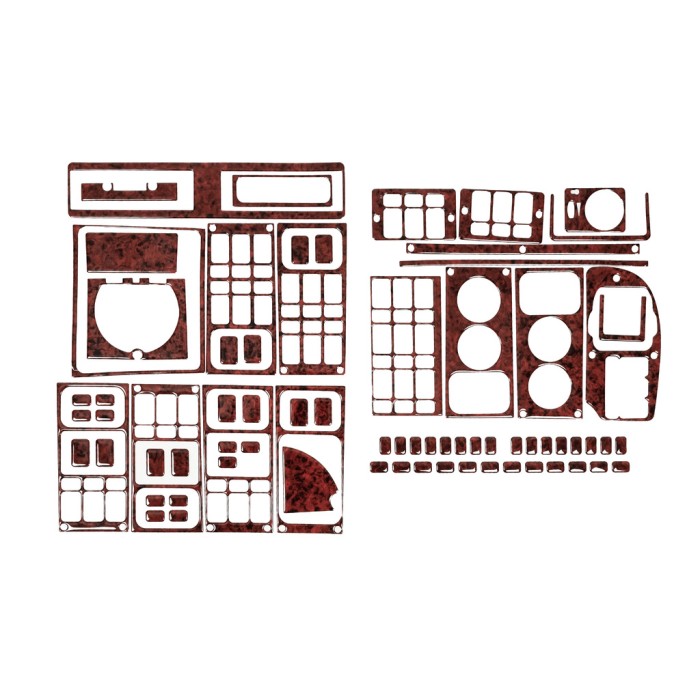 Накладки на панель 1995-2004 (під дерево) для Scania 4 серія рр