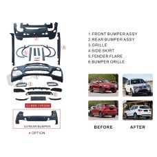 Комплект обвісів (M-Tech) для BMW X4 F-26 2014-2018 рр