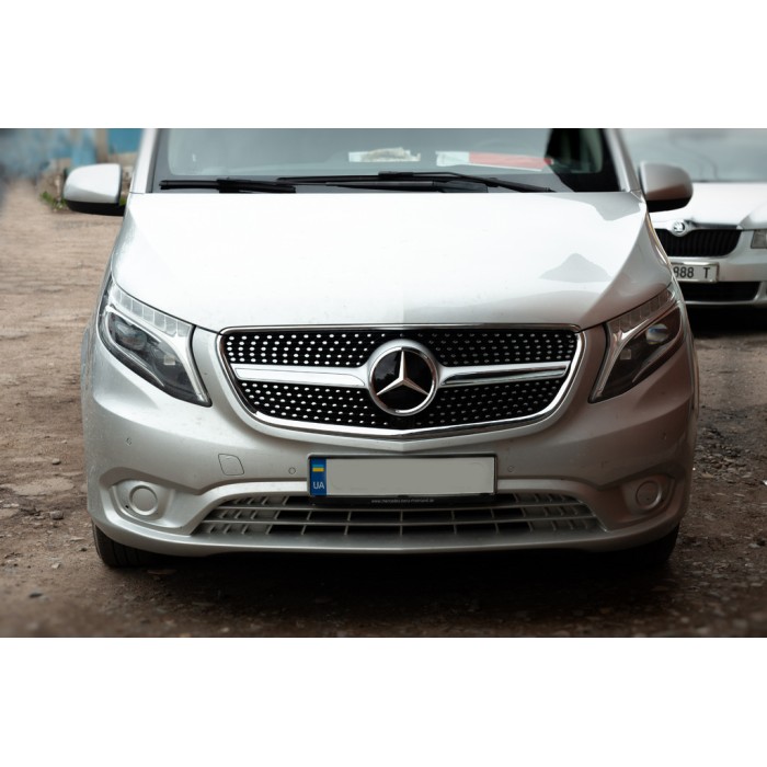 Передня решітка Diamond (2014-2023 для Vito W447) для Mercedes Vito / V-class W447 2014- рр