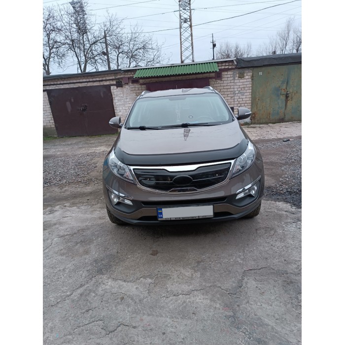 Зимова решітка (верхня) глянцевий для Kia Sportage 2010-2015 рр