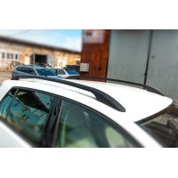 Рейлинги OmsaLine Solid (2 шт, черные) для Volkswagen Golf 7/E-Golf