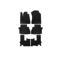 Резиновые коврики (3 ряда, Stingray Premium) для Toyota Sequoia 2007-2022гг