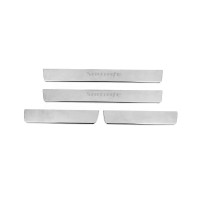 Накладка на пороги Carmos V2 (4 шт, нерж) для Hyundai Santa Fe 2 2006-2012 гг