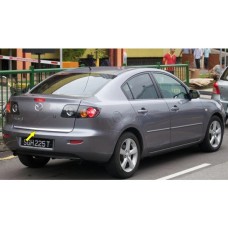 Кромка багажника SD (нерж.) для Mazda 3 2003-2009 рр