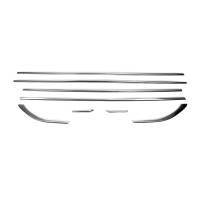 Нижняя окантовка стекол (8 шт, нерж) для Ford Fusion 2012-2020 гг