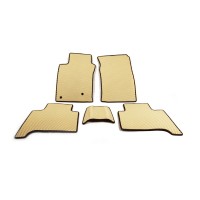 Коврики EVA (2 ряда, бежевые) для Toyota Land Cruiser Prado 120